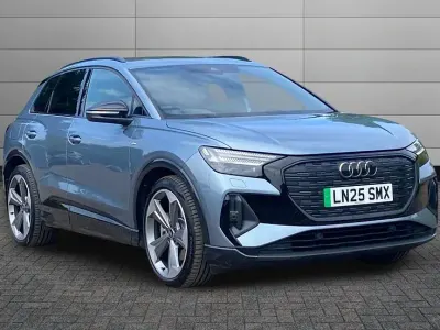 Used Audi Q4 e-tron Advanced 210 kW (286 HP) 2025 Geyser blue SUV