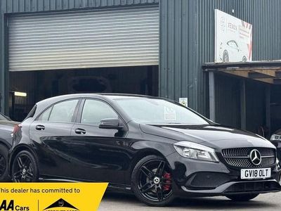 Used Mercedes A180 AMG line 109 HP (80 kW) 2018 Black Hatchback