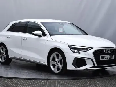 Used Audi A3 Sportback S-Line 110 HP (80 kW) 2023 White Hatchback