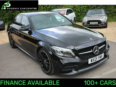 Used Mercedes C220 AMG line 194 HP (142 kW) 2021 Black Sedan
