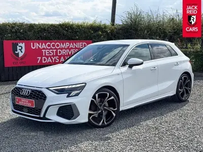 Used Audi A3 S-Line 184 HP (135 kW) 2020 White Sedan
