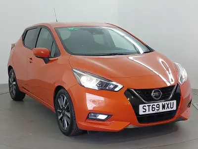Second-hand Nissan Micra Tekna 100 CP (73 kW) 2019 Portocaliu Hatchback