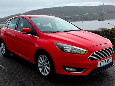 Red Used 2017 Ford Focus Titanium Hatchback | £8,495 (Fair price)