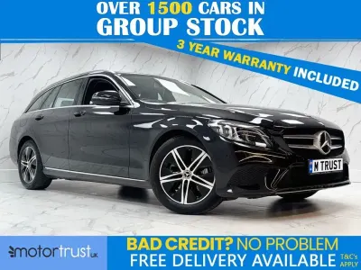Used Mercedes C200 Premium 2019 Black Estate