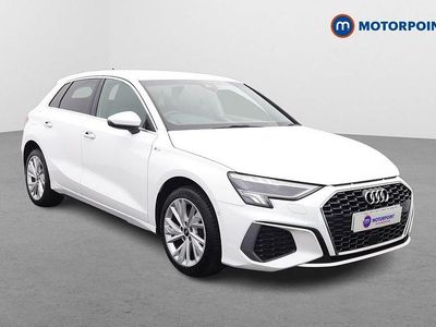 Used Audi A3 e-tron S-Line 2023 White Hatchback