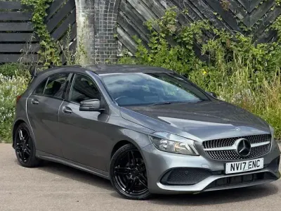 Used Mercedes A200 AMG line 136 HP (100 kW) 2017 Grey Hatchback