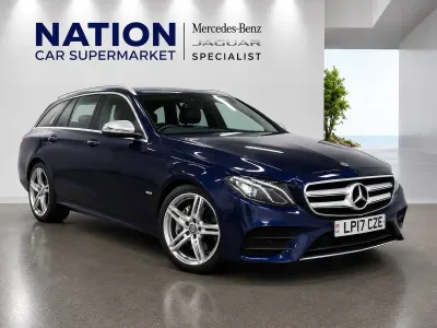 Used Mercedes E220 AMG line 2017 Blue Estate