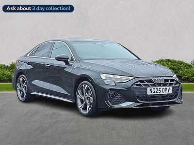Used Audi A3 S-Line 150 HP (110 kW) 2025 Black Sedan