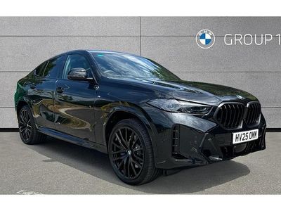 Black sapphire metallic paint Used 2025 BMW X6 M Sport SUV | £69,550 (Expensive)