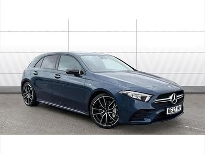 Used Mercedes A35 AMG Premium 301 HP (221 kW) 2022 Blue Hatchback