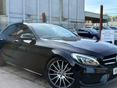 Begagnad Mercedes C220 AMG line 170 HK (125 kW) 2017 Svart Sedan