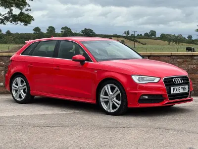 Used Audi A3 S-Line 150 HP (110 kW) 2016 Red Hatchback