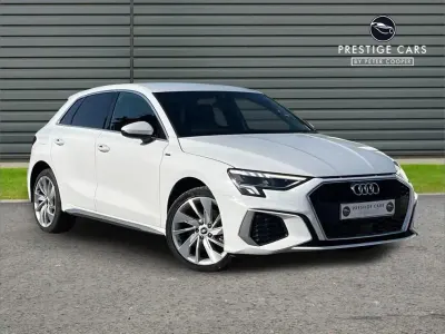 Used Audi A3 e-tron S-Line 200 HP (147 kW) 2021 White Hatchback