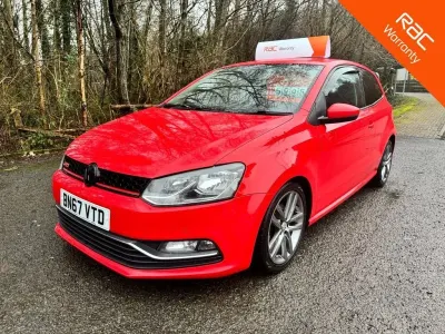 Used VW Polo Edition 90 HP (66 kW) 2017 Red Hatchback