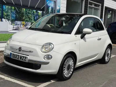Used Fiat 500 Lounge 69 HP (50 kW) 2013 White Hatchback