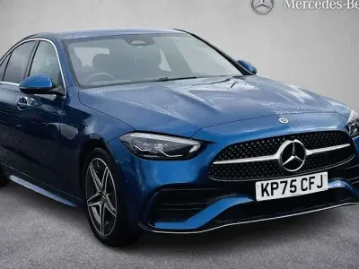 Used Mercedes C220 AMG line 200 HP (147 kW) 2025 Blue Sedan
