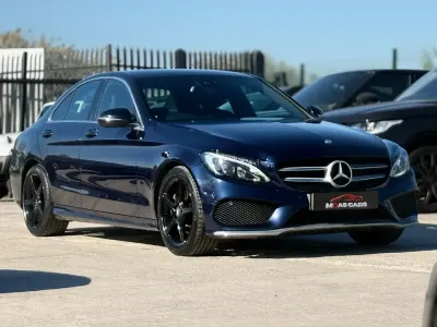 Używany Mercedes C220 AMG line 170 KM (125 kW) 2016 Niebieski Sedan/Limuzyna