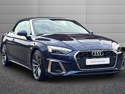 Used Audi A5 Cabriolet Comfort 150 HP (110 kW) 2021 Navarra blue Cabriolet