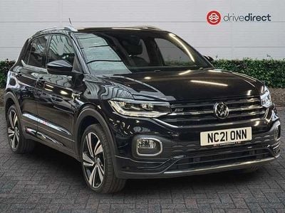 Black Used 2021 VW T-Cross R-line SUV | £16,600 (Fair price)