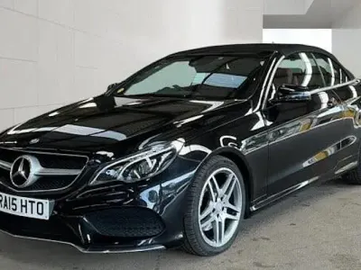 Used Mercedes E350 AMG line 258 HP (189 kW) 2015 Black Cabriolet