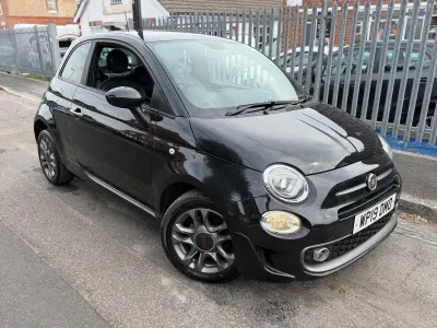 Used Fiat 500 S 69 HP (50 kW) 2019 Black Hatchback