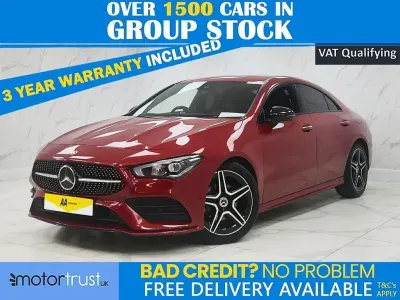 Begagnad Mercedes CLA180 AMG line 136 HK (100 kW) 2022 Röd Sedan