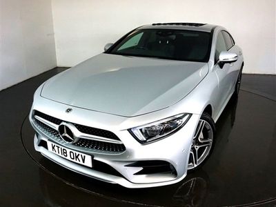 used Mercedes CLS350 CLS 2.9D 4MATIC AMG LINE PREMIUM PLUS 4d AUTO-2 OWNER CAR FINISHED IN IRIDIUM SILVER WITH BLACK