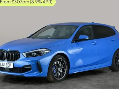 Used BMW 118 M Sport 136 HP (100 kW) 2021 Blue Hatchback