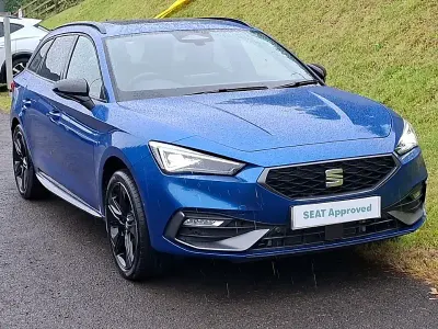 New Seat Leon Black Edition 115 HP (84 kW) 2026 Metallic  sapphire blue Estate