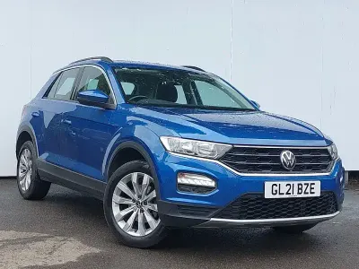 Used VW T-Roc SE 150 HP (110 kW) 2021 Blue SUV