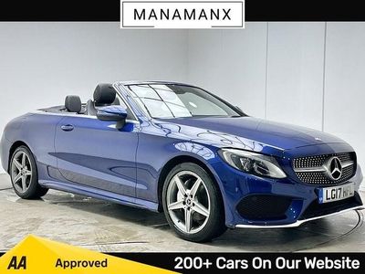 Blue Used 2017 Mercedes C200 AMG line Cabriolet | £15,879 (Fair price)