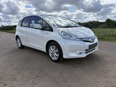 Begagnad Honda Jazz Hybrid 2014 Vit Halvkombi