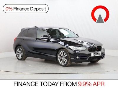 Used BMW 118 Sport Line 136 HP (100 kW) 2018 Black Hatchback