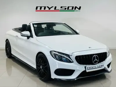 Usado Mercedes C250 AMG line 204 HP (150 kW) 2017 Branco Cabrios
