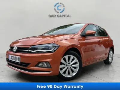 Used VW Polo Match 95 HP (69 kW) 2020 Orange Hatchback