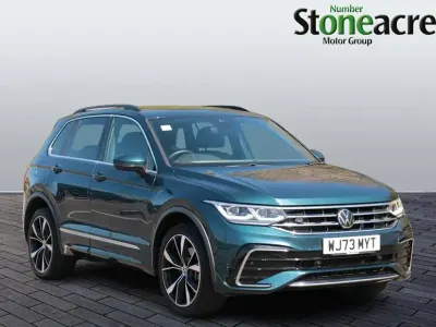 Begagnad VW Tiguan R-line 245 HK (180 kW) 2023 Blå SUV