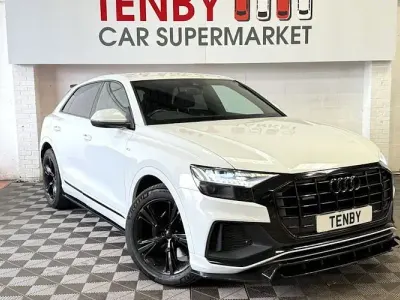 Used Audi Q8 S-Line 286 HP (210 kW) 2019 White SUV