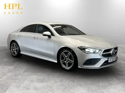 Begagnad Mercedes CLA220 AMG line 190 HK (139 kW) 2020 Silver Sedan