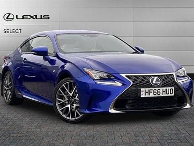 Used Lexus RC300h Sport Line 223 HP (164 kW) 2016 Azure blue Coupe