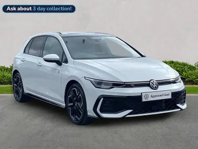 New VW Golf VIII R-line 150 HP (110 kW) 2026 White Hatchback