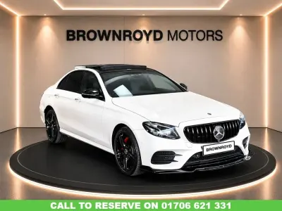 Used Mercedes E220 AMG Line Premium Plus 2017 White Sedan