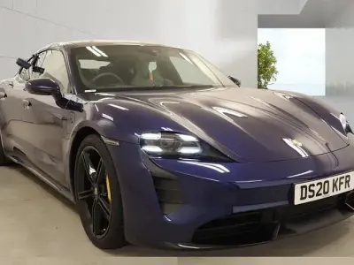Used Porsche Taycan Performance Package 500 kW (680 HP) 2020 Blue Sedan