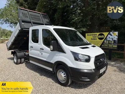 Used Ford Transit S 130 HP (95 kW) 2023 White Cabriolet
