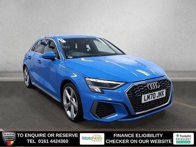 Used Audi A3 Sportback S-Line 150 HP (110 kW) 2020 Blue Hatchback