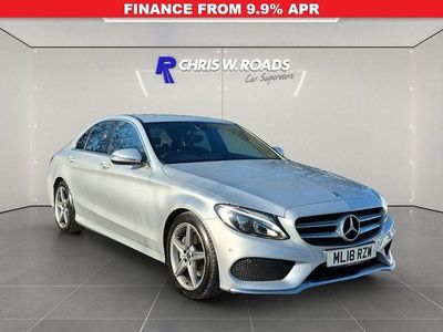 Used Mercedes C220 AMG line 170 HP (125 kW) 2018 Silver Sedan