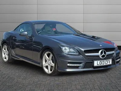 Used Mercedes SLK200 AMG 181 HP (133 kW) 2013 Tenorite grey Cabriolet