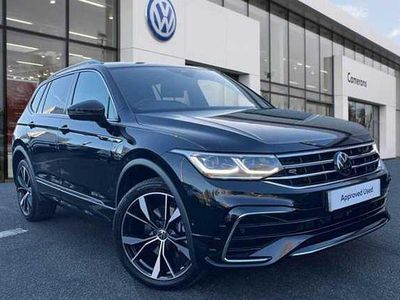 Black Used 2024 VW Tiguan Allspace R-line SUV | £36,899 (Expensive)