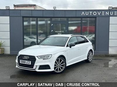 Used Audi A3 Sportback Black Edition 116 HP (85 kW) 2018 White Hatchback