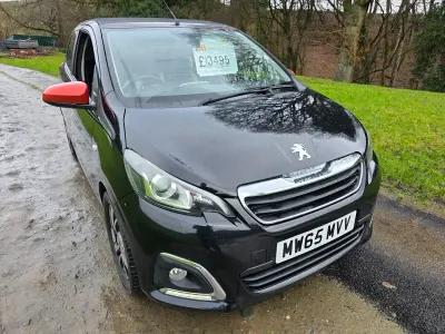 Used Peugeot 108 Roland Garros 82 HP (60 kW) 2015 Black Hatchback