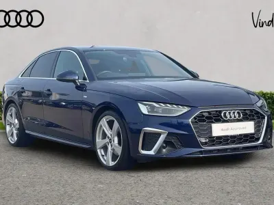 Used Audi A4 S-Line 147 HP (108 kW) 2023 Blue Sedan
